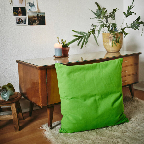 Kissen 60 Latex/Kapok lindgrün