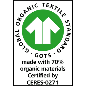 GOTS-Siegel 70% organic materials CERES-0271